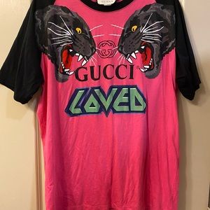 Pink Gucci Tiger Shirt